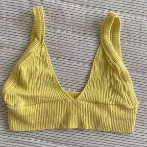 Urban Outfitters Yellow Crop Top
